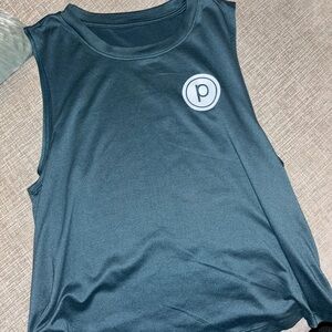 Pure Barre Forest Green Sleeveless Crop Top